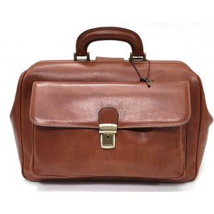 BORSA PELLE MEDICO 0203 MARRONE