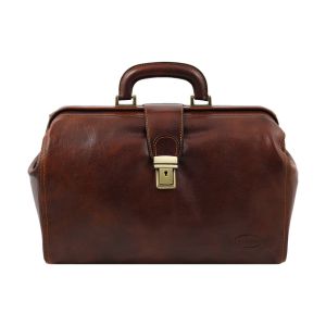 BORSA PELLE MEDICO 0205 MARRONE