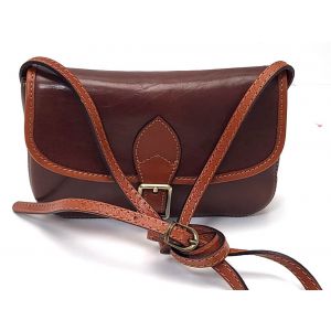 BORSA PELLE 040 MARRONE