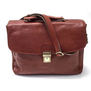 CARTELLA PELLE 0407 MARRONE