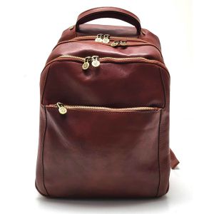 ZAINO PELLE 0601 MARRONE