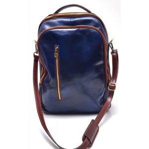 ZAINO PELLE 0620 BLU