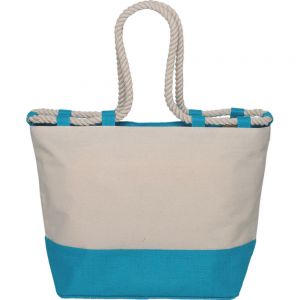 BORSA MARE CANVAS 0997 TURCHESE