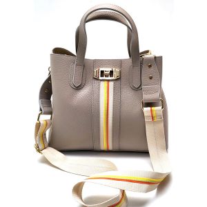 BORSA PELLE 10993 TAUPE