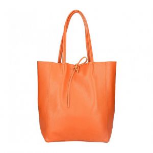 BORSA PELLE 10207 ARANCIO