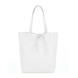 BORSA PELLE 10207 BIANCO