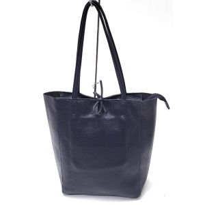 BORSA PELLE 10207 BLU