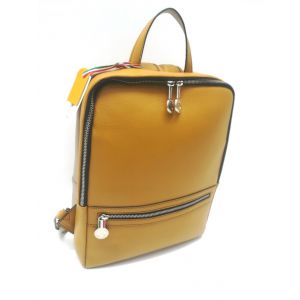ZAINO PELLE 10265 GIALLO