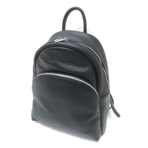 ZAINO PELLE 32022 10448 NERO