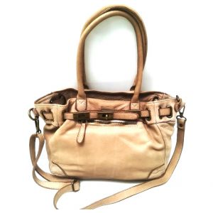 BORSA PELLE NATURALE 10515 TAUPE