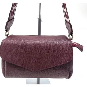 BORSETTA PELLE TRACOLLA 10581 BORDO