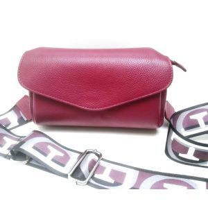 BORSETTA PELLE TRACOLLA 10581 BORDO