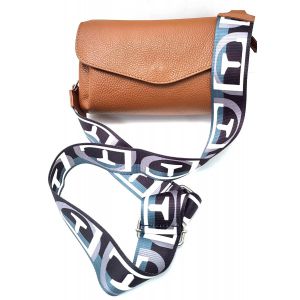 BORSETTA PELLE TRACOLLA 10581 CUOIO