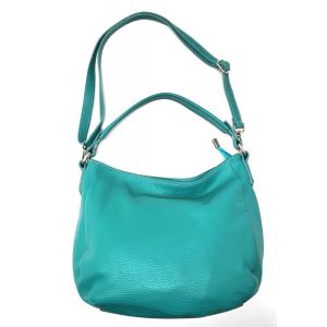 BORSA PELLE 10632 TURCHESE