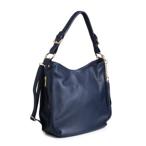 BORSA PELLE 10649 BLU