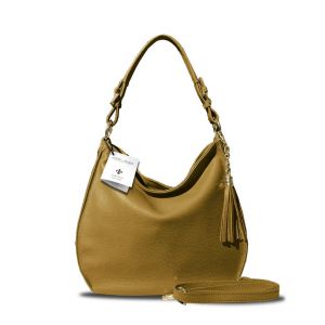 BORSA PELLE 10649 SENAPE