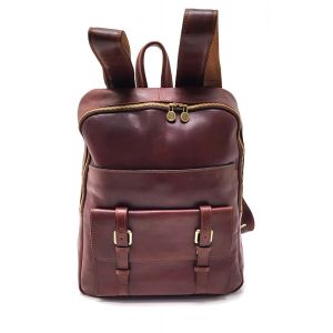ZAINO PELLE 10713 MARRONE