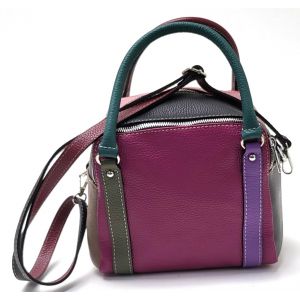 BORSA PELLE 10722 BORDO