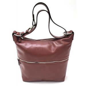 SACCA PELLE 10758 MARRONE