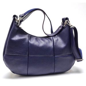 BORSA PELLE 10860 BLU