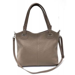BORSA PELLE 10898 TAUPE