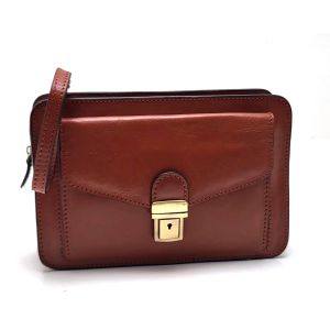 BORSELLO PELLE UOMO 10974 CUOIO