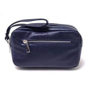 BORSELLO PELLE UOMO 10977 BLU
