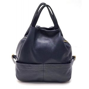 ZAINO PELLE 10984 BLU