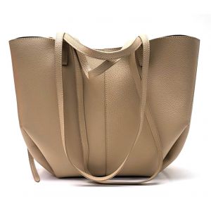 BORSA PELLE 10986 TAUPE