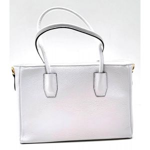 BORSA PELLE 10995 BIANCO
