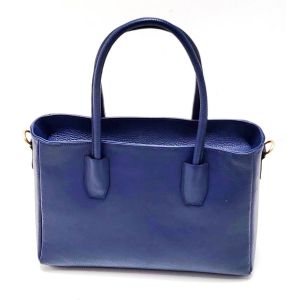BORSA PELLE 10995 BLU