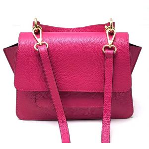 BORSA PELLE 10996 FUXIA