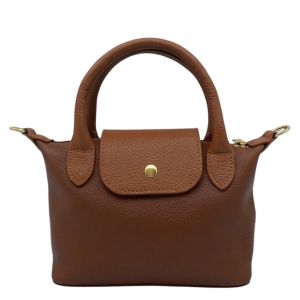 BORSETTA PELLE 11002 MARRONE