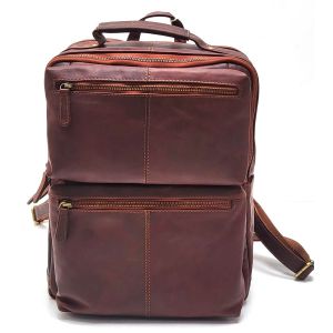 ZAINO PELLE 11012 MARRONE