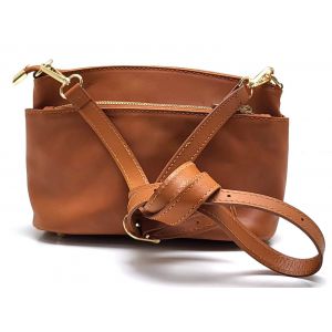BORSA PELLE 1107 MARRONE