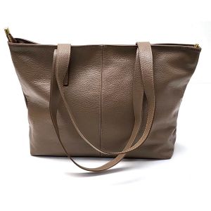 BORSA PELLE 1109 TAUPE