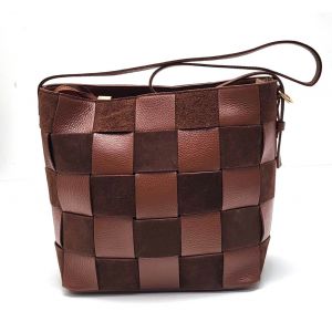 BORSA PELLE CAMOSCIO 111900038 MARRONE