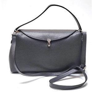 BORSA PELLE 1133 GRIGIO