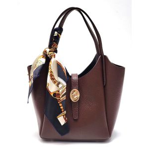 BORSETTA PELLE 1137 MARRONE
