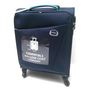 Trolley Tessuto 4 ruote 12412 blu