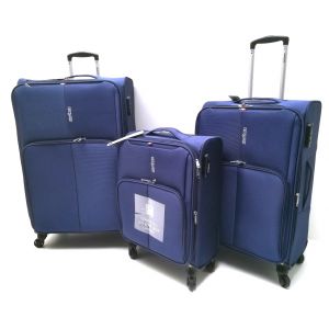 SET TROLLEY TESSUTO 12607 CLACSON Blu