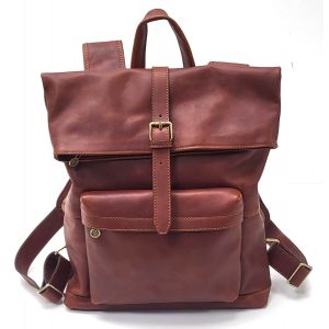 ZAINO PELLE 1278 MARRONE