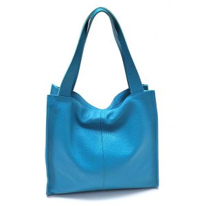 BORSA PELLE 1279 TURCHESE