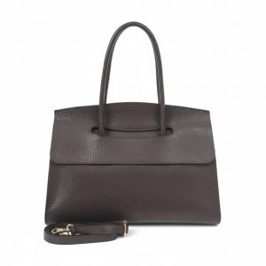 BORSA PELLE 1282 MARRONE