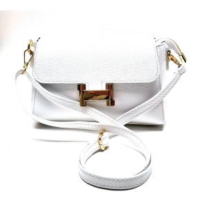 BORSETTA PELLE 1286 BIANCO