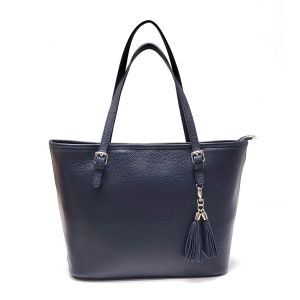 BORSA PELLE 1296 BLU