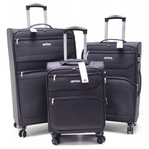 SET TROLLEY TESSUTO 13105 CLACSON Nero