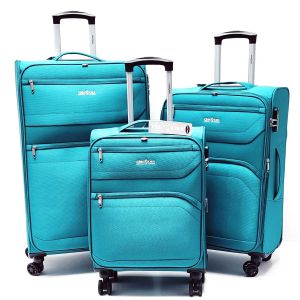 SET TROLLEY TESSUTO 13105 CLACSON Petrolio