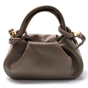 BORSETTA PELLE 1374 TAUPE