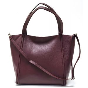 BORSA PELLE 1392 BORDO